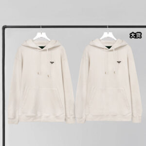 프라다 [YD공장] 트라이앵글 로고 코튼 후디