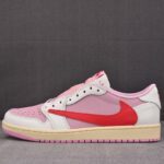 나이키 【LJR공장】 x 트래비스 스캇 에어조던 1 로우 OG SP 샤이 핑크 IQ7604-101