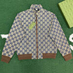 구찌 【잔디집】 맥시 GG 캔버스 집업 자켓（레어）