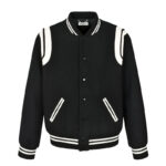 생로랑 【잔디집2】 클래식 울 테디 자켓（세븐）