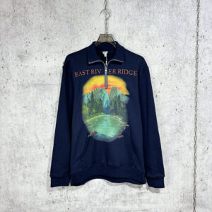 로에베 [사슬공장] 집업 스웨트 셔츠 코튼 플리스