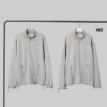 미우미우 【YD공장】 로고 집업 스웨트셔츠 코튼 플리스