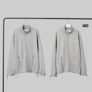 미우미우 【YD공장】 로고 집업 스웨트셔츠 코튼 플리스