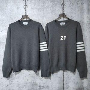 톰브라운 [사슬공장] 4-Bar 사선완장 밀라노 스티치 클래식 니트