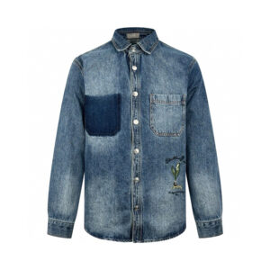 디올 【잔디집2】 클래식 코튼 은방울꽃 자수 셔츠 (세븐)