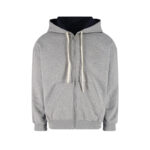 미우미우 【잔디집2】 25FW 로고 아플리케 리버시블 후드 집업 (세븐)