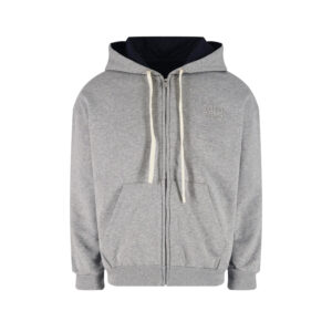 미우미우 【잔디집2】 25FW 로고 아플리케 리버시블 후드 집업 (세븐)