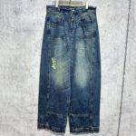 루이비통 【사슬공장】 빈티지 워시드 데님 워크웨어 팬츠