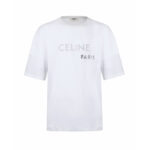 셀린느 【잔디집2】 더블 레이어 코튼 저지 티셔츠 (세븐)