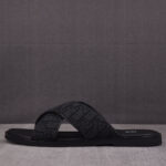 디올 알리아스 샌들 블랙 디올 오블리크 자카드 블랙