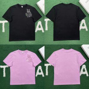 로에베 【잔디집】 x 루이스 웨인 아나그램 캣 루즈 반팔 티셔츠 (레어)