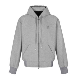 루이비통 【잔디집2】 LV 메탈 로고 울 후드 집업（세븐）