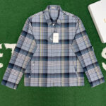 디올 【잔다집】 체크 집업 셔츠 (레어)