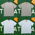 루이비통 【잔디집】 LV 엠보스드 반팔 티셔츠 （레어）