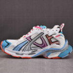 발렌시아가 【GOOD】 러너 스니커즈 화이트/다크그린/블루/핑크