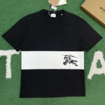 버버리 【잔디집】 EKD 프린트 스트라이프 반팔 티셔츠（레어）