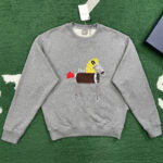 디올 【잔디집】 홀스 자수 프린트 스웨트셔츠 맨투맨 (레어)