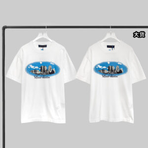 루이비통 【YD공장】 그래픽 크루넥 반팔 티셔츠 코튼