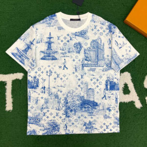 루이비통 【잔디집】 시티워크 모노그램 프린트 반팔 티셔츠（레어）