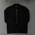 루이비통 【터보】 텍스처드 울 블렌드 니트 블루종（TJ공장）