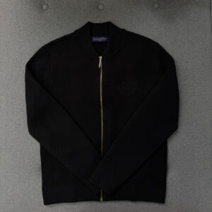 루이비통 【터보】 텍스처드 울 블렌드 니트 블루종（TJ공장）