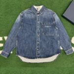 디올 【잔디집】 Couture 코튼 데님 오버 셔츠（레어）