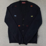 구찌 【TJ공장】 인따르시아 모티프 멀티컬러 캐시미어 가디건 （터보）