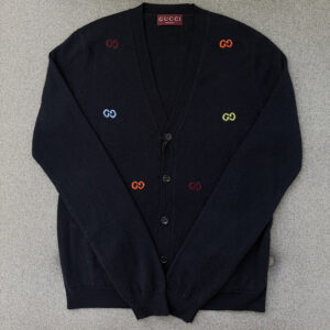 구찌 【TJ공장】 인따르시아 모티프 멀티컬러 캐시미어 가디건 （터보）