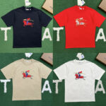 버버리 【잔디집】 EKD 반팔 티셔츠 코튼 （레어）