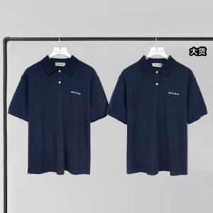 미우미우 【YD공장】 2컬러 코튼 피케 폴로 셔츠