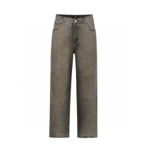 펜디 【잔디집2】 스트레이트 오버다이드 스트랩 데님 진（세븐）