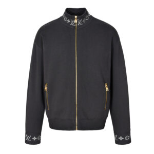 루이비통 【잔디집2】 더블 페이스 니트 울 트래블 블루종（세븐）