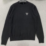 프라다 (TJ공장) 【터보】 로고 라운드 캐시미어 골지 스웨터