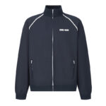 미우미우 【잔디집2】 로고 플리스 집업 자켓（세븐）