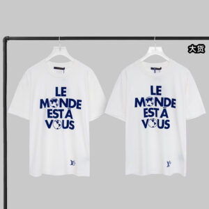 루이비통 【YD공장】 Le Monde Est À Vous 반팔 티셔츠 그래픽