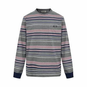 미우미우 【잔디집2】 슬레이트 스트라이프 저지 티셔츠 （세븐）