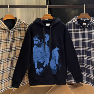 버버리 코튼 메드 프린트 후디