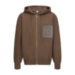 로에베 【잔디집2】 （세븐） 울 후드 집업 스웨트셔츠