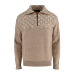 루이비통 【잔디집2】 （세븐） 스키 리브드 울 하프 지퍼 풀오버