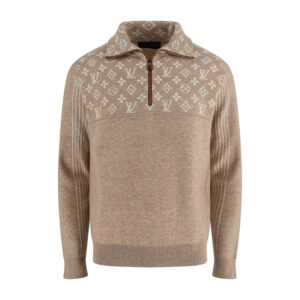 루이비통 【잔디집2】 （세븐） 스키 리브드 울 하프 지퍼 풀오버