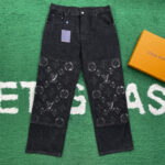 루이비통 【잔디집】 모노그램 데님 디스트로이 팬츠（레어）