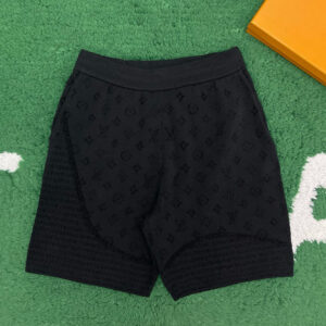 루이비통 【잔디집】 모노그램 자카드 그래픽 스트라이프 니티드 숏팬츠（레어）