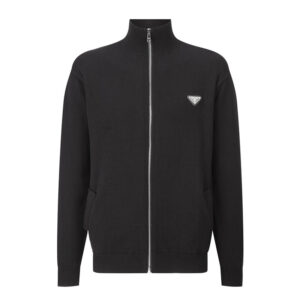 프라다 【잔디집2】 트라이앵글 로고 리나일론 터틀넥 집업（세븐）