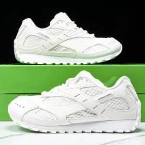 보테가베네타 【M공장 】 화이트 오브릿 메쉬 스니커즈