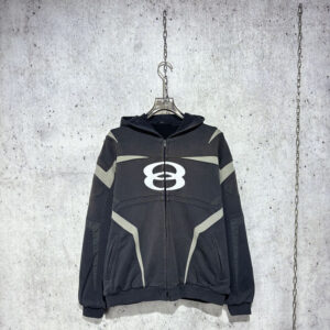 발렌시아가 [사슬공장] 유니티 스포츠 아이콘 바이커 오버사이즈 집업 후드 자켓