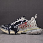 발렌시아가 【XA공장】 3XL 스피릿 로고 스니커즈 그레이 화이트