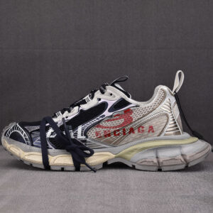 발렌시아가 【XA공장】 3XL 스피릿 로고 스니커즈 그레이 화이트