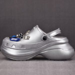 발렌시아가 [GD공장] 지비츠 뮬 실버 x 크록스