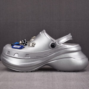 발렌시아가 [GD공장] 지비츠 뮬 실버 x 크록스