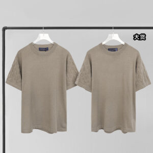 루이비통 【YD공장】 모노그램 니트 크루넥 반팔 코튼 티셔츠